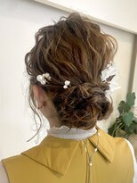 ヘアアンドメイクフリッシュ(HAIR&MAKE FRISCH) 波巻きシニヨン