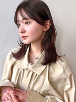 ラフ フロム ガーデン(Laf from GARDEN) セミディ/シアーカラー/魅力倍増カール/姫カット/ダークアッシュ