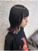 【anri】チラ見せインナーシールエクステ☆ミルクティーピンク