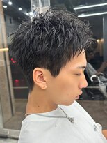 エルマーク 梅田(L-MARK)&nbsp;スパイキーショートザクザクショートアップバングツーブロック