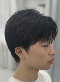 ニュアンスパーマダウンパーマセンターパート韓国メンズパーマ
