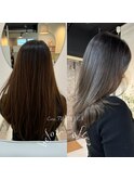 《★髪質改善うる艶水素カラー＋カット★》アッシュグレージュ