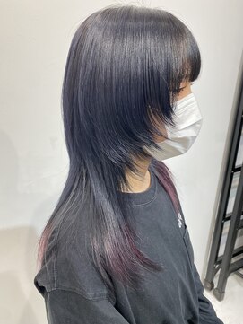 ココ 原宿(KOKO) □＃顔まわりレイヤー＃レイヤーカット#ウルフ＃インナーカラー