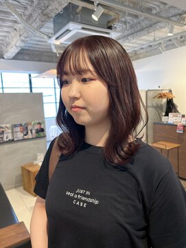 シー.(SHE.) 【SHE.】ボブ/ラベンダーブラウン/ブリーチなしカラー