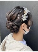 【卒業式ヘア/成人式ヘア】ヘアアレンジ/ヘアセット/渋谷/黒染め
