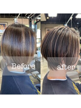 バグジー 黒崎(BAGZY) 白髪ぼかし「ワダカラー」