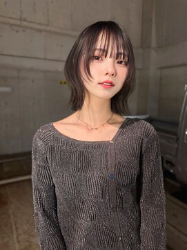 サンド 大阪梅田(sand) 似合わせカット韓国ボブくびレイヤーメルティカラー大阪