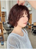 赤髪ボブパーマ【群馬/太田】
