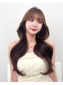 韓国ヘア レイヤーカット 顔まわり
