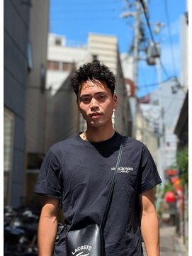 クフィア メンズヘアー カンポ 天王寺店(CUFFIA MEN'SHAIR CAMPO) おしゃれ坊主メンズパーマツイストスパイラルニュアンスパーマ