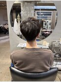 シャドウパーマ/メンズ縮毛矯正/毛流れセンターパート
