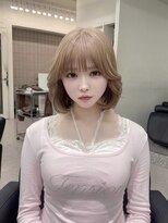 ペレ 渋谷(PELE) 着物ヘア/ダークアッシュ/ミディアムレイヤーカット/渋谷