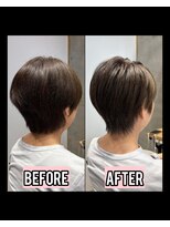 アルトル 池袋2nd(altru)&nbsp;◇大人40代50代60代ショートボブ丸みショート白髪ぼかし