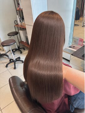 ヘアーウィーヴ 佐倉店(hair Weve) ミルクティーブロンド/ダークブルー/デジタルパーマ/佐倉