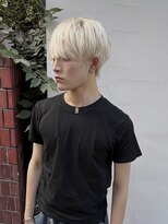 アミュレ ヘア サロン(Amule hair salon) 透明感ホワイトブロンドのモードマッシュ