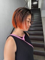 パーク(PAAQ)&nbsp;デザインカラー裾カラーオレンジカラー