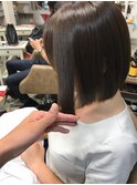 前下がりボブ_マニッシュショート,ネイビーカラー,フレンチボブ