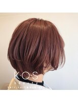 ケーオーエスビューティー(K O S beauty)&nbsp;ショート×コーラルピンク