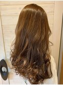 [OCEAN Hair&Life藤原純] レイヤーロング×オレンジブラウン☆