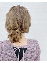 グランルッソ 岡山駅前(GRAN LUSSO)&nbsp;ゆるんとルーズアップ　お呼ばれアレンジ