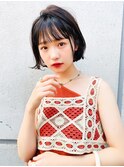 Liberte銀座 大人かわいい小顔ボブ×艶ベージュ