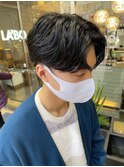 メンズ韓国風カルマパーマ