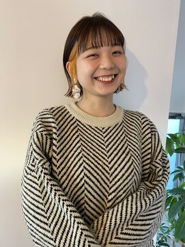 キコエル 三軒茶屋(kikoeru) 大人かわいいテラコッタオレンジベージュとぷつっとボブ