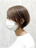 大人可愛い☆ハイライトショートボブ