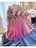 モアナバイヘッドライト 小田原店(Moana by HEADLIGHT)&nbsp;Moana＃インナーカラー＃ピンク