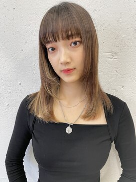 トゥーリ 薬院店(tuuli) tuuli miyu サラツヤ姫カットミディアム/ハイライトカラー