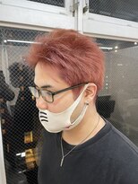 ラニヘアサロン(lani hair salon)&nbsp;【メンズカラー】柔らかピンク（ブリーチ１回）