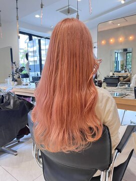 ヘアサロン ガリカ 表参道(hair salon Gallica) 【hazuki】ゆるふわ大人フェミニンロング/透明感ピンクベージュ