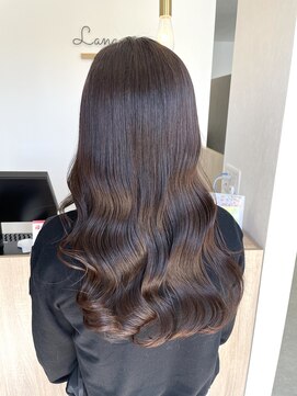 ラナ(Lana) 【Lana】艶巻きピンクブラウン　艶髪　髪質改善カラー