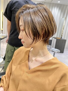 バンプ ギンザ(BUMP GINZA) くびれショート/マロンブラウン/大人ショートボブ／山口