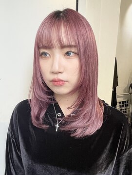 ココ 原宿(KOKO) #大人ガーリー#ダークアッシュ#ミディアムレイヤーカット