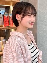 ロンド 表参道店(Lond)&nbsp;◇顔まわりカット 小顔レイヤー 丸みショートボブ 表参道