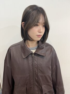 ジュノ 天文館本店(Juno) 【Juno天文館店】大人ボブ カーキグレージュ
