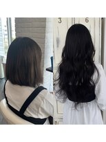 クラン ヘアーアンドスタジオ(CLAN hair & studio)&nbsp;ハイトーンエクステブリーチインナーミルクティーベージュ