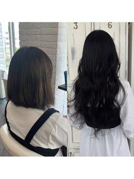 クラン ヘアーアンドスタジオ(CLAN hair & studio) ハイトーンエクステブリーチインナーミルクティーベージュ