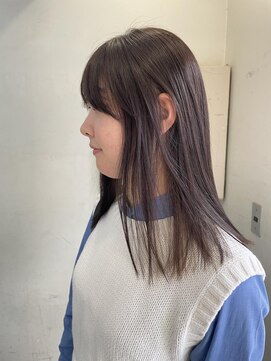 キャンバス バイ ネオリーブ 横浜西口(Canvas by neo.) イヤリングカラー パープルベージュ【miku】