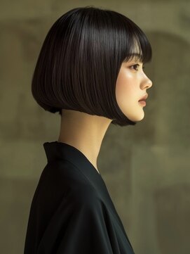 アルトリスト(Altruist Aging×HAIR&SPA) ★ダークアッシュ大人ガーリーボブ着物ミディアムレイヤーカット