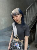 bibito ルーツカラー グラデーション ウルフカット ブリーチ