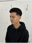 オールバックパーマ