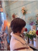 パーマスタイルくせ毛風パーマ濡れ感ヘア