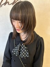 リンク(Link) 大人女性/ツヤ髪/暗髪/透明感カラー/アッシュ/レイヤー