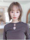 20代30代切りっぱなしボブ/髪質改善ボブ/顔周りレイヤーカット