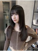 韓国風ヘア/姫カット/ベージュカラー/レイヤーカット