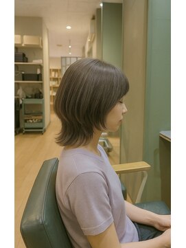 ヘアーディープ(hair deep) くびれボブ×アッシュベージュ