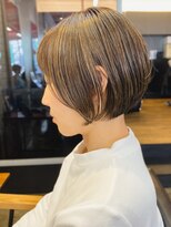 エルマノ 仙川(L mano) 〈t2〉大人ショートハイライト髪質改善キッズカット前髪30代40代