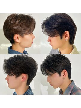 プロミルサロンギンザ(Promille salon GINZA) メンズヘア!韓国シースルーマッシュ フェザーパーマ345